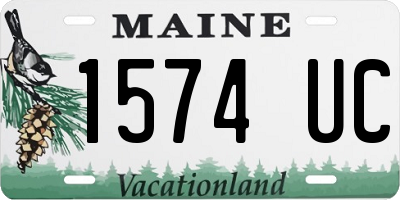 ME license plate 1574UC