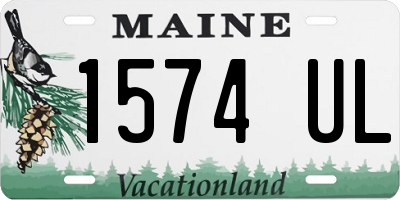 ME license plate 1574UL