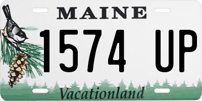 ME license plate 1574UP