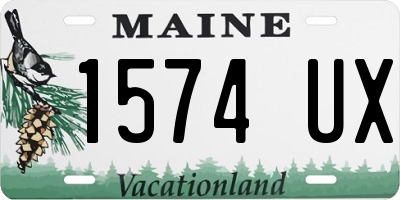 ME license plate 1574UX