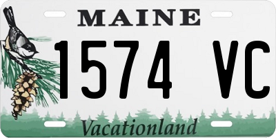 ME license plate 1574VC