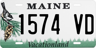 ME license plate 1574VD