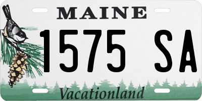 ME license plate 1575SA