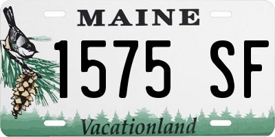 ME license plate 1575SF