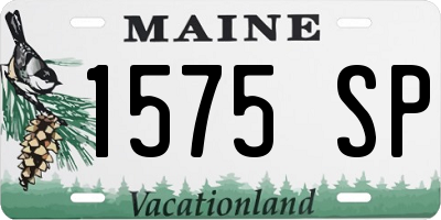 ME license plate 1575SP