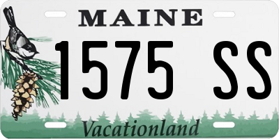 ME license plate 1575SS