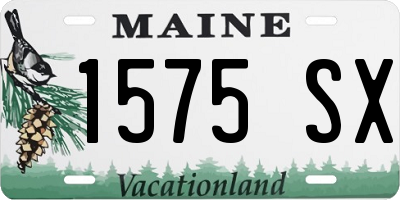 ME license plate 1575SX