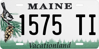 ME license plate 1575TI