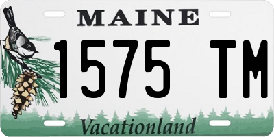 ME license plate 1575TM