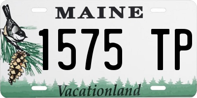 ME license plate 1575TP