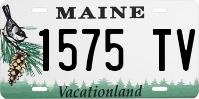 ME license plate 1575TV