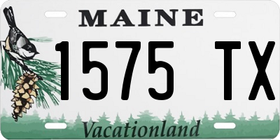 ME license plate 1575TX