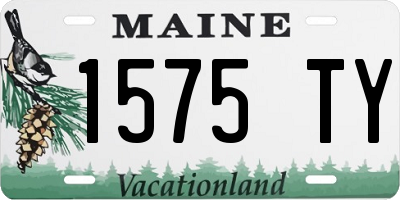 ME license plate 1575TY