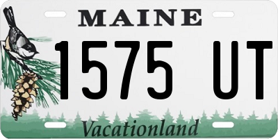 ME license plate 1575UT