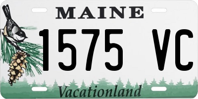 ME license plate 1575VC