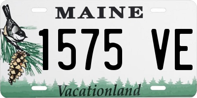 ME license plate 1575VE