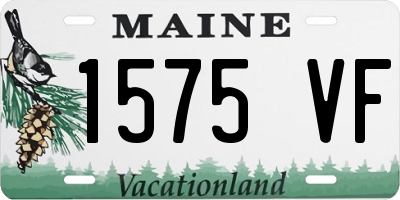 ME license plate 1575VF