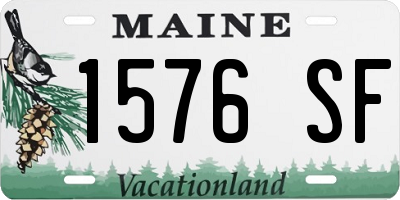 ME license plate 1576SF