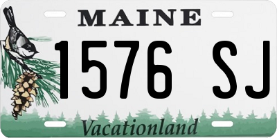 ME license plate 1576SJ