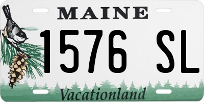 ME license plate 1576SL