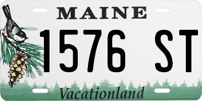 ME license plate 1576ST
