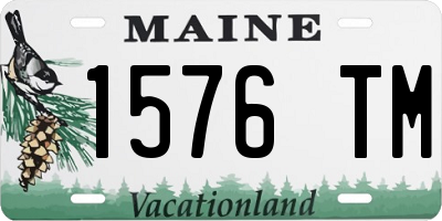 ME license plate 1576TM
