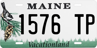 ME license plate 1576TP