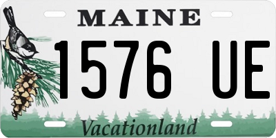 ME license plate 1576UE