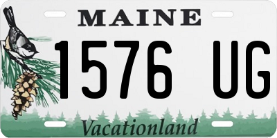 ME license plate 1576UG