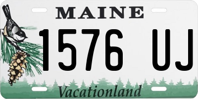 ME license plate 1576UJ