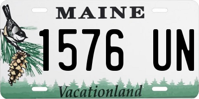 ME license plate 1576UN