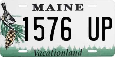 ME license plate 1576UP