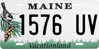 ME license plate 1576UV