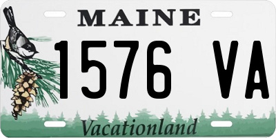 ME license plate 1576VA