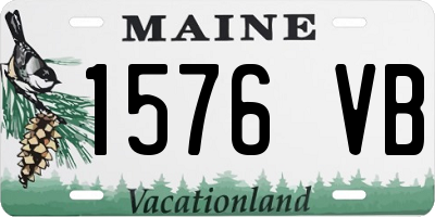 ME license plate 1576VB