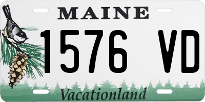 ME license plate 1576VD