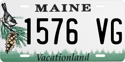 ME license plate 1576VG