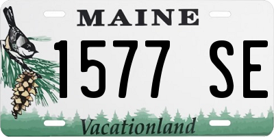 ME license plate 1577SE