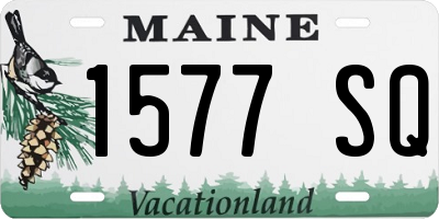 ME license plate 1577SQ