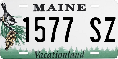 ME license plate 1577SZ