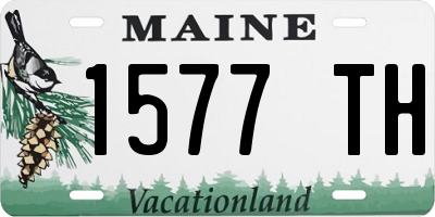 ME license plate 1577TH