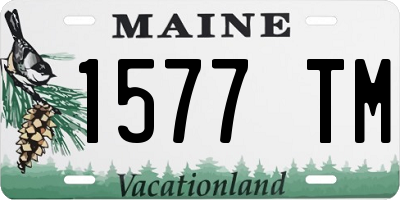 ME license plate 1577TM