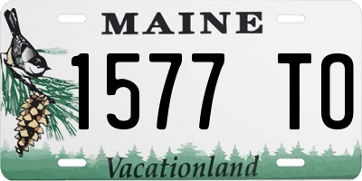 ME license plate 1577TO