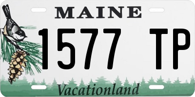 ME license plate 1577TP