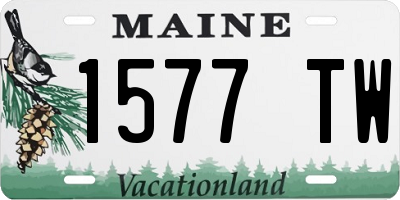 ME license plate 1577TW