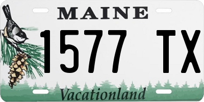 ME license plate 1577TX