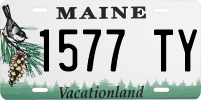 ME license plate 1577TY