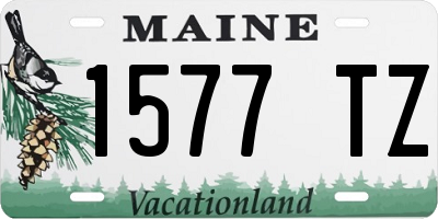 ME license plate 1577TZ