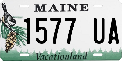ME license plate 1577UA