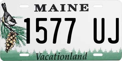 ME license plate 1577UJ